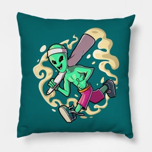 Stoned Alien! Pillow