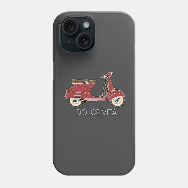 Dolce Vita Scooter Phone Case by Monkey Business Bank