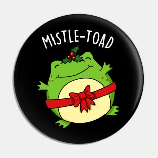 Mistletoad Cute Christmas Mistletoe Toad Pun Pin