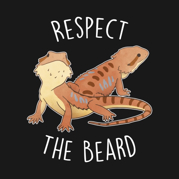 Bearded Dragon Respect the Beard by Psitta