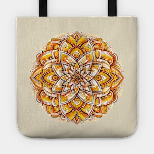 Mandala Orange Yellow 1 Tote