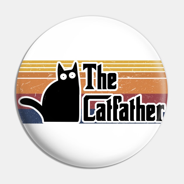 The Cat Father Catfather Father's Day Gift Pin by Daphne R. Ellington