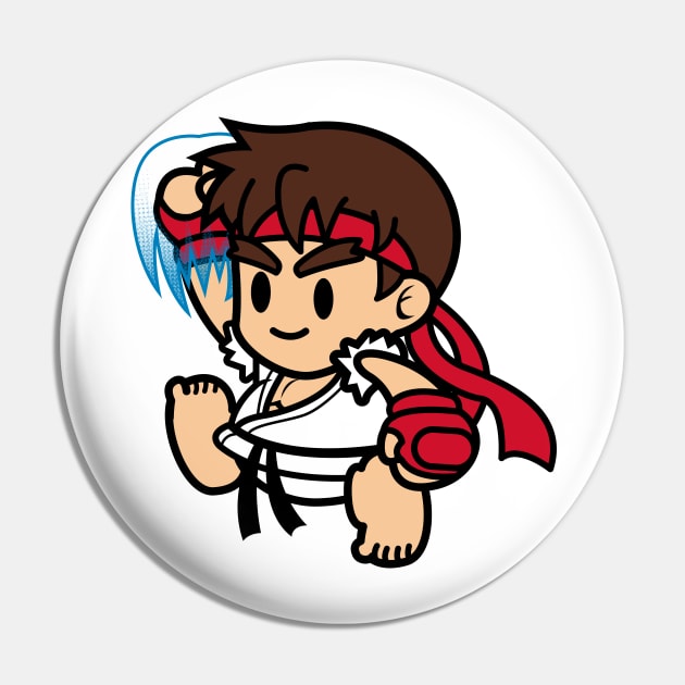 Ryu Street Fighter 2 Hard Enamel Pin Arcade Gaming Badge Sega 