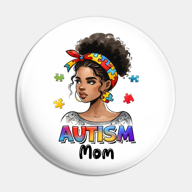 Autism Mom Autism Awareness Gift for Birthday, Mother's Day, Thanksgiving, Christmas Pin by skstring