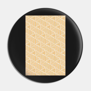 Geo Triangles - Orange Stripe Pin