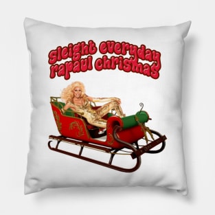 Sleigh Everyday RuPaul Christmas Knit Pillow