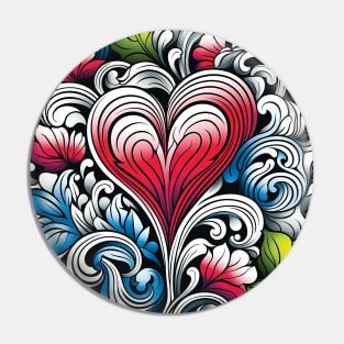 Vibrant Heart of Nature, Love, valentines day Pin