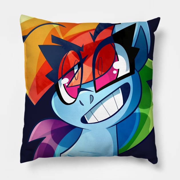 RainbowDash Bust Pillow by NekoSnicker