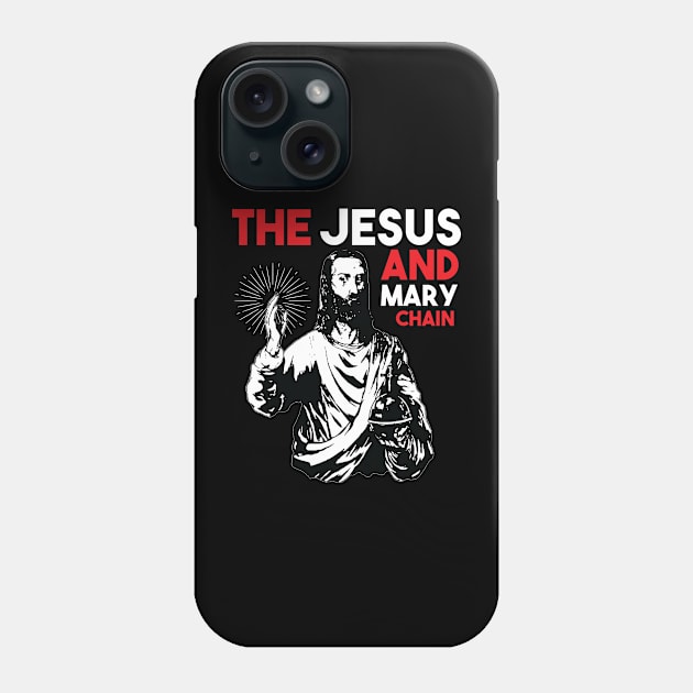 The Jesus & Mary Chain - Tribute Artwork - Black Phone Case by Vortexspace