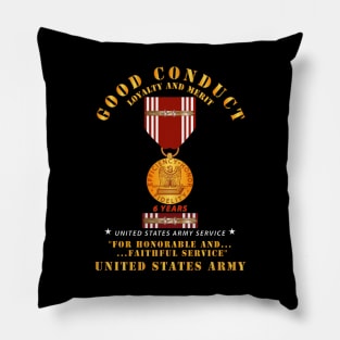 Good Conduct w Medal w Ribbon - 6 Years Pillow