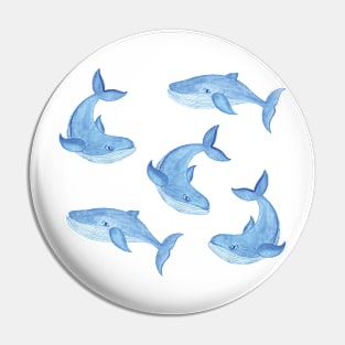 Blue Whales Pin