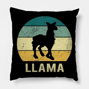 Llama At Sunset A Gift For Llama Lovers Pillow