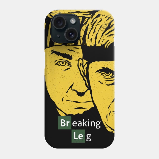 Breaking Leg Phone Case by designedbydeath