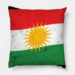 Flag star Free Kurdistan Pillow