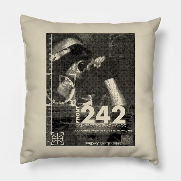 Front 242(Musical group) Pillow by Parody Merch