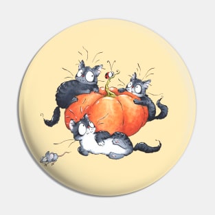 Halloween Cats Pin