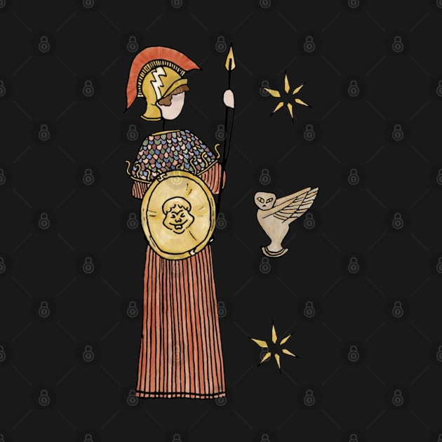 Greek Myth Comix - Athene and her owl by GreekMythComix