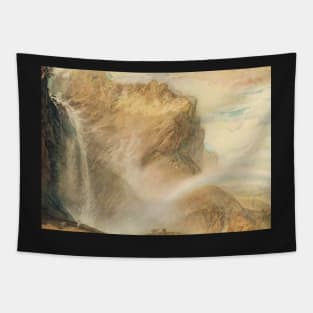 The Upper Reichenbach falls & Rainbow, J M W Turner circa 1818 Tapestry