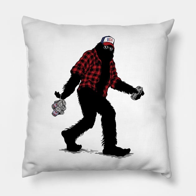 Gone "Squatchin'" Pillow by Slightly Odd Fitchburg