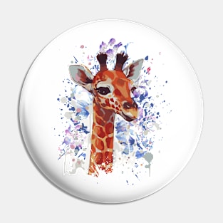 Giraffe - Cute Giraffe - Giraffe Drawing Pin