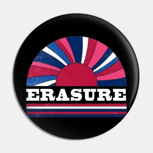 Erasure Proud Name Personalized Retro Flowers Beautiful Pin