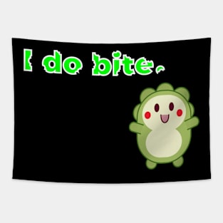 I do bite. cute 1 (White frame) Tapestry