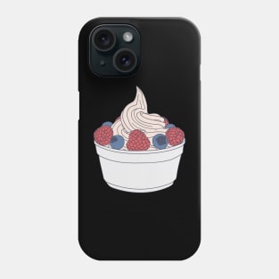 Frozen Yogurt - Berry Topped Vanilla Fro Yo Phone Case