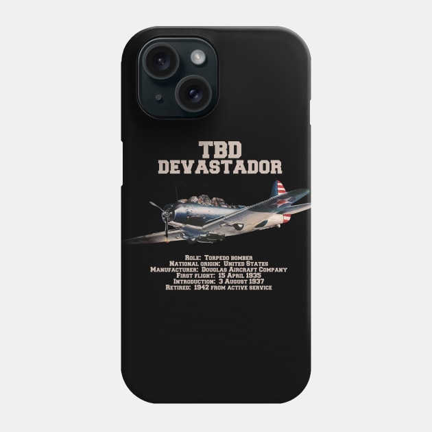 TBD Devastator | WW2 Plane Phone Case by Distant War