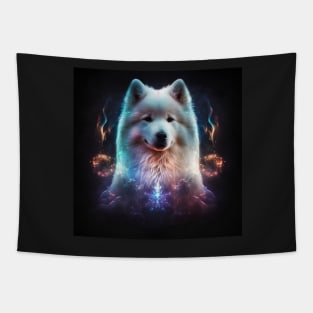 Cosmic Samoyed Tapestry