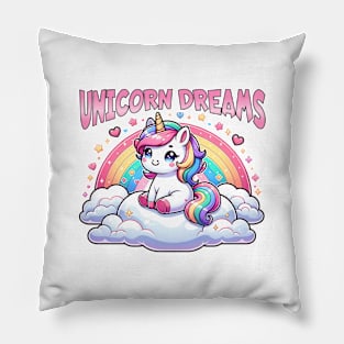 Unicorn Dreams 🦄 🌈 Pillow