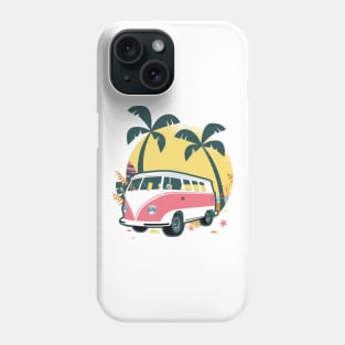 Truck Under Palm Trees Phone Case