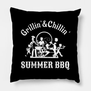 Chillin' and Grillin' Summer BBQ Pillow