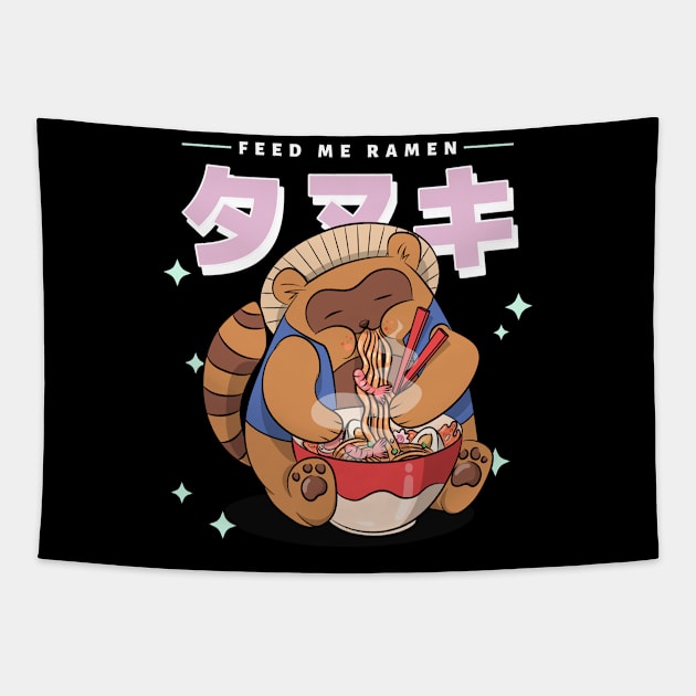 feed me ramen Tapestry by tedd