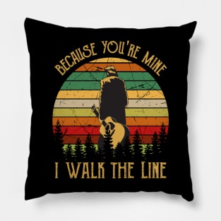 Johnny Cash Classic Chronicles Pillow