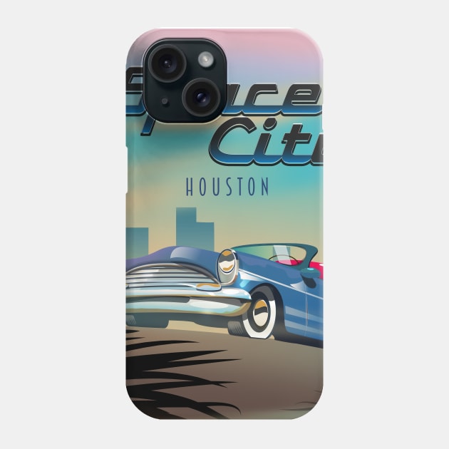 Space City Houston Phone Case by nickemporium1