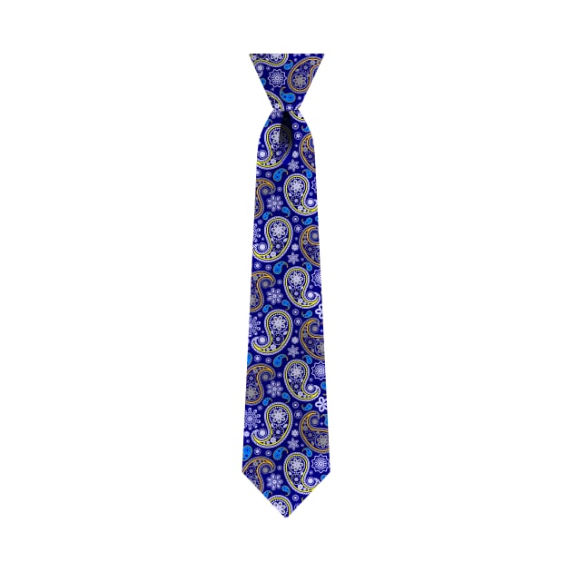 Blue Paisley Tie by MojoCoffeeTime