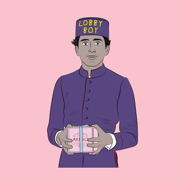 Lobby boy color - Wes Anderson by mujeresponja