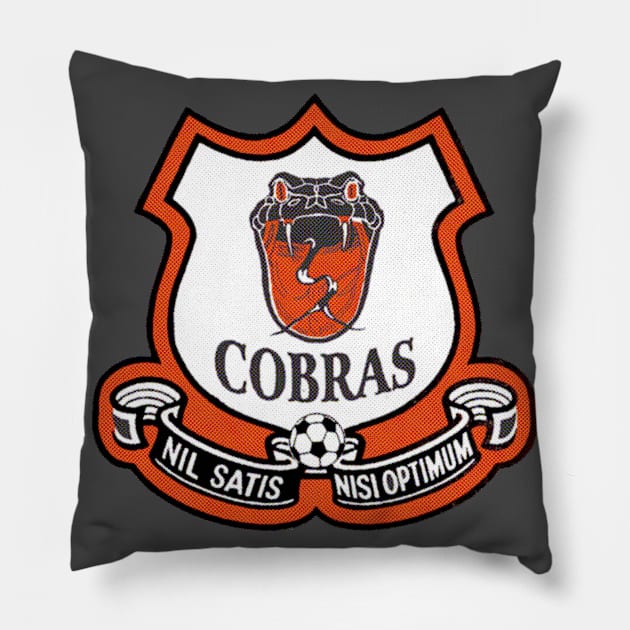 Defunct Cleveland Cobras Soccer 1974 Pillow by LocalZonly