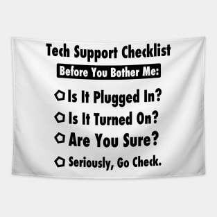 Tech Information Technology Tech Technical Support Checklist Tapestry