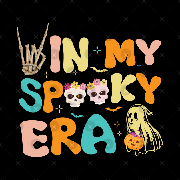 In My Spooky Era Spooky Season Retro Halloween Funny Ghost by chidadesign