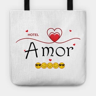 The amor dream hotel made with love Tote