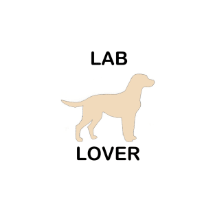 Lab Lover yellow silhouette T-Shirt