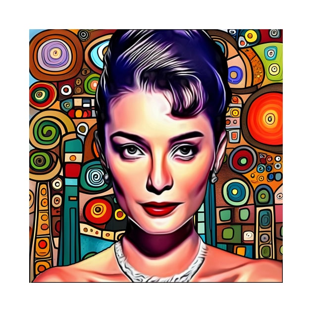 Audrey Hepburn by Colin-Bentham