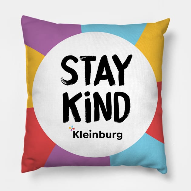 Flowers of hope: STAY KIND Pillow by Kleinburg Village