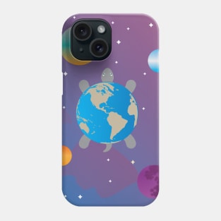 Turtle Earth Solar System Phone Case