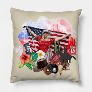 USA College Concept Pillow