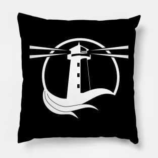 The Real Way Lighthouse in White! Pillow