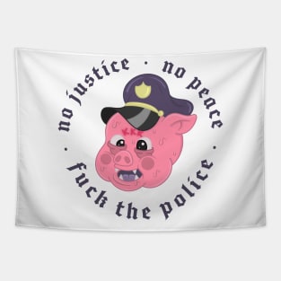 NO JUSTICE NO PEACE Tapestry