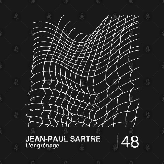 Jean-Paul Sartre / Minimalist Graphic Design Fan Artwork by saudade