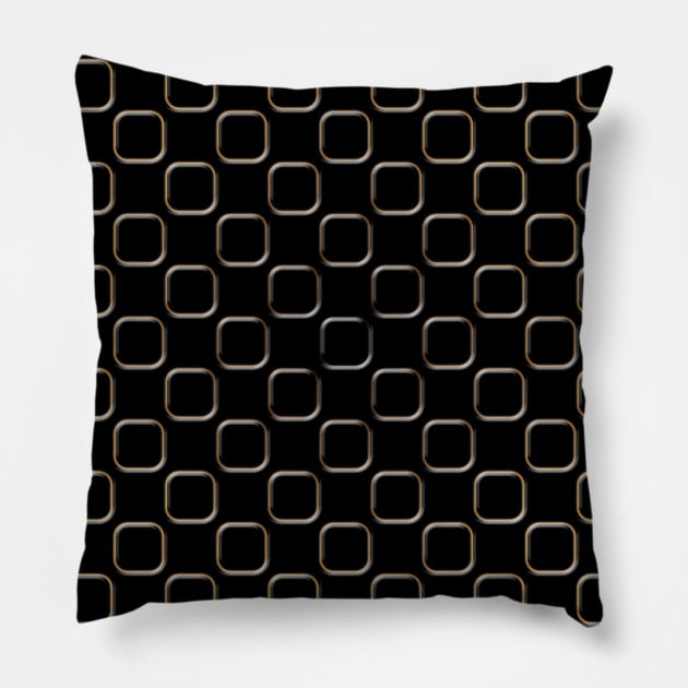 Embossed Square Motif 05 Pillow by SanTees